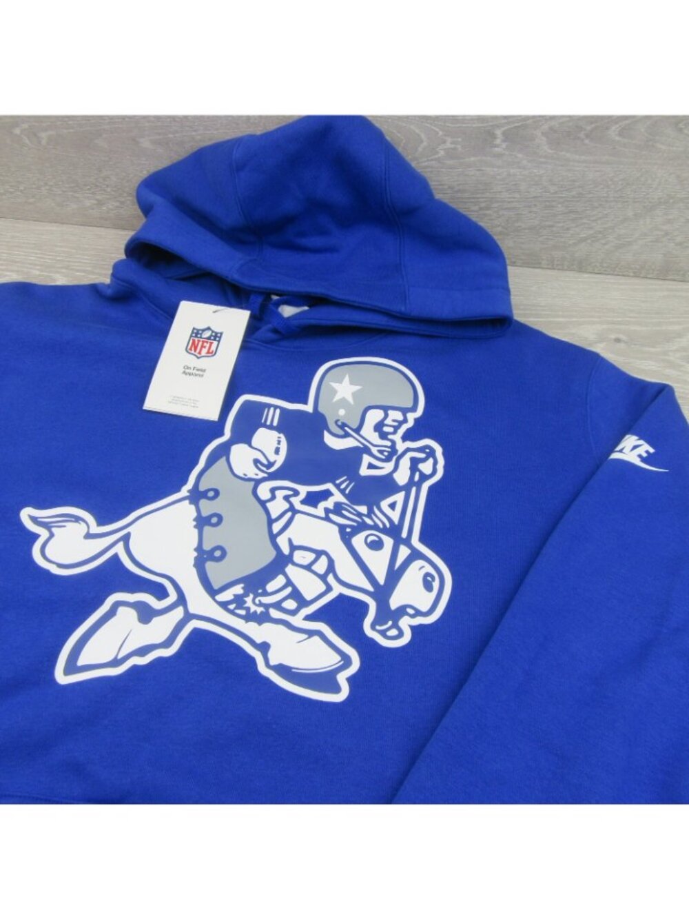 Nike Dallas Cowboys Rewind Retro Joe Club NFL Blue Hoodie Men's Size Medium NEW - Picture 4 of 15